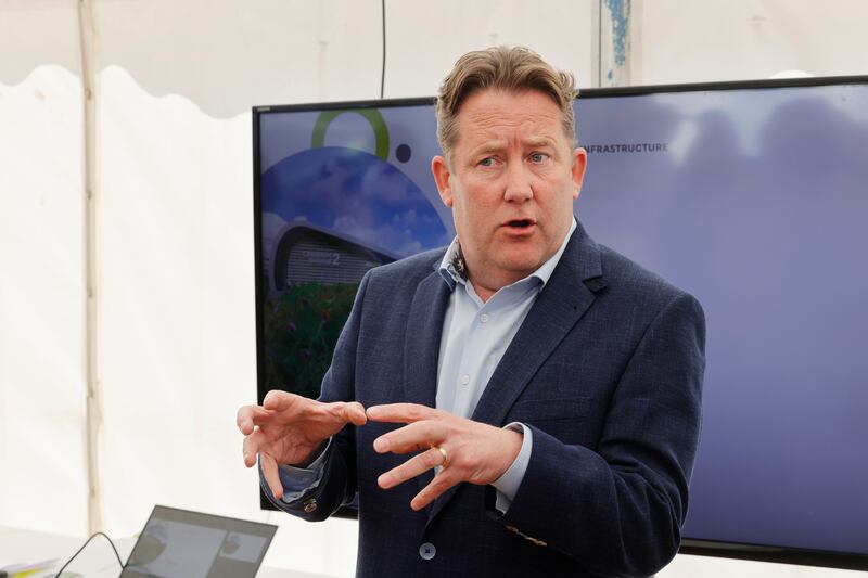 Darragh O’Brien had guests listening to every word, but not for the right reason. Photograph: Alan Betson