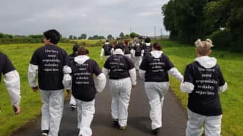 Meat the Victims animal rights protesters: Their occupation was “not designed to expose “animal cruelty” on a particular farm but  to show routine animal rights “violations”.   Photograph: Meat the Victims