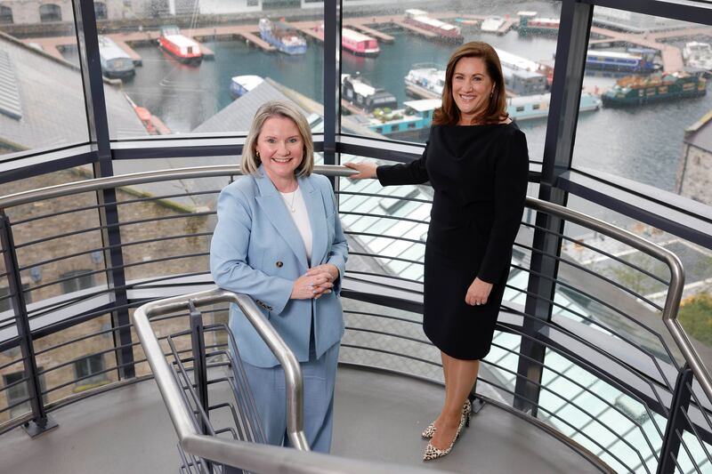 Catherine O'Flynn and Melanie Crowley, head of the employment law & benefits team. Photograph: Conor McCabe