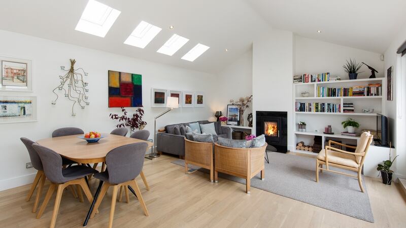 Living room with dining area
