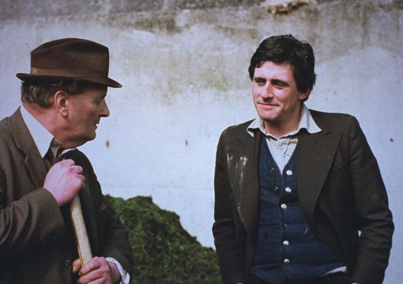 The Riordans: Gabriel Byrne, as Pat Barry, with John Cowley, who played Tom Riordan
