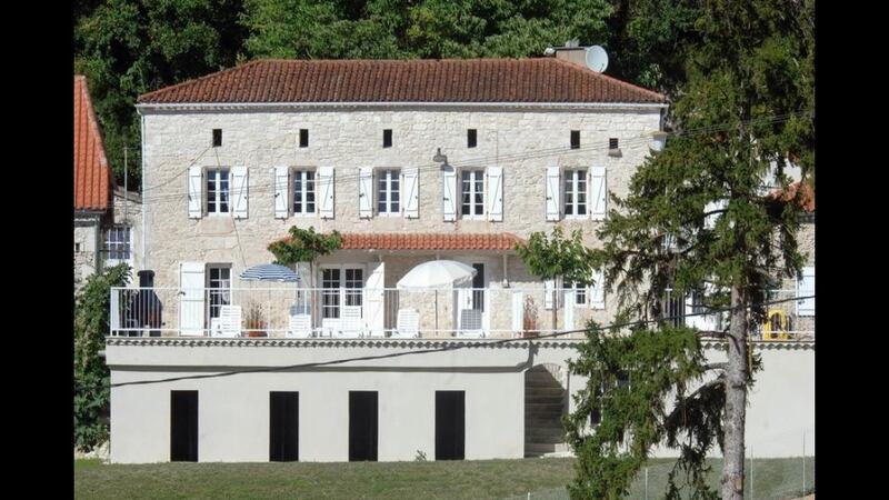 This French stone house has six bedrooms.
