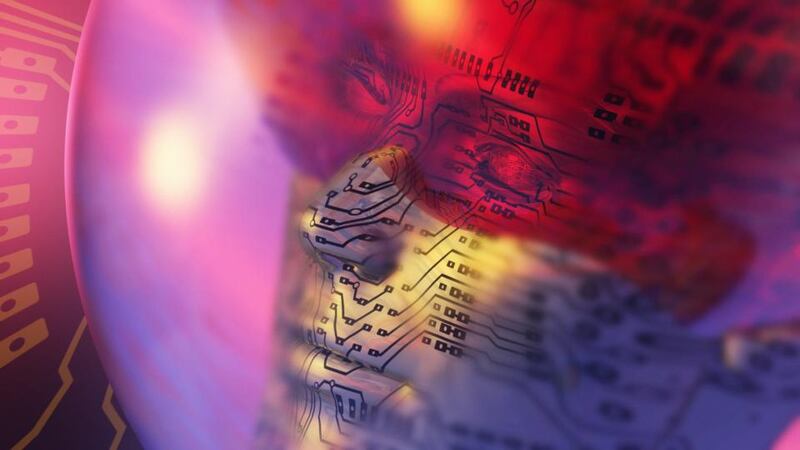 Mind meld: “I think transhumanist ideas come from spending too much time with a computer and overidentifying with it as an extension of the self,” Mark O’Connell says. Illustration: Mehau Kulyk/Science Photo Library/Getty