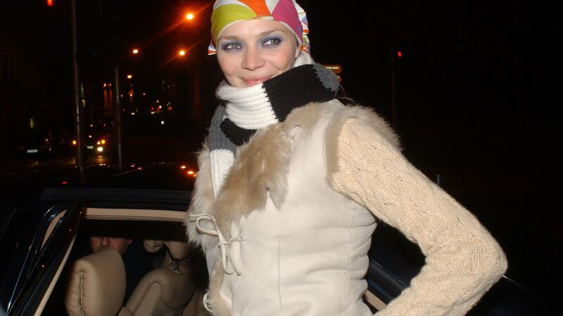 Model Jodie Kidd at Lillies, December, 2002. Photograph: Getty Images