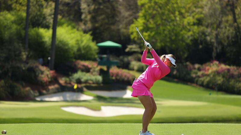 Olivia Mehaffey in action during her third round at Augusta. Photograph: Kevin C Cox/Getty