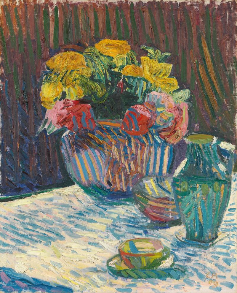 Fellow artist: Bunch of Flowers with Jug and Cup, from 1909, by Cuno Amiet. Photograph © D Thalmann/Kunstmuseum Solothurn