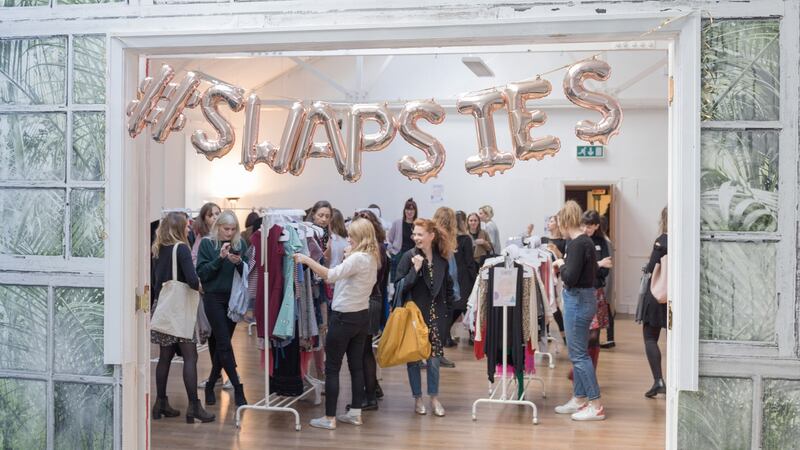 Another popular method of achieving a sustainable wardrobe refresh is clothes swapping. Photograph: Pearl Phelan