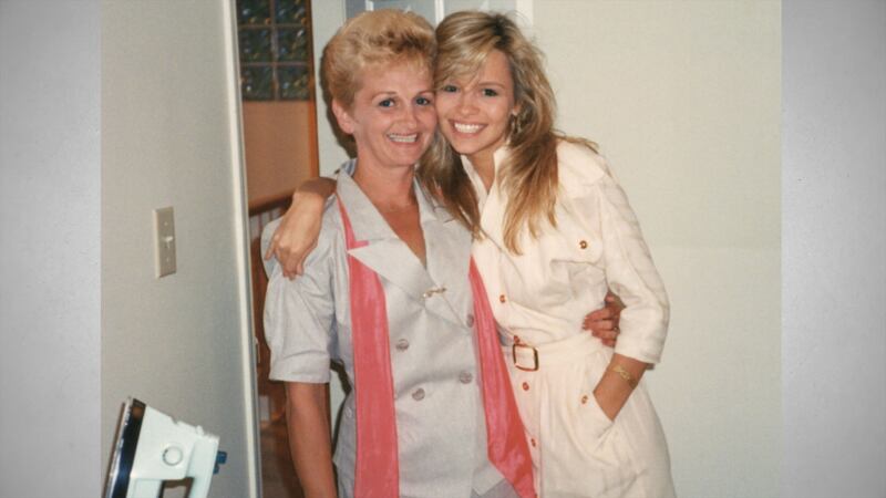 Pamela Anderson with her mother Carol. Photograph: Netflix.