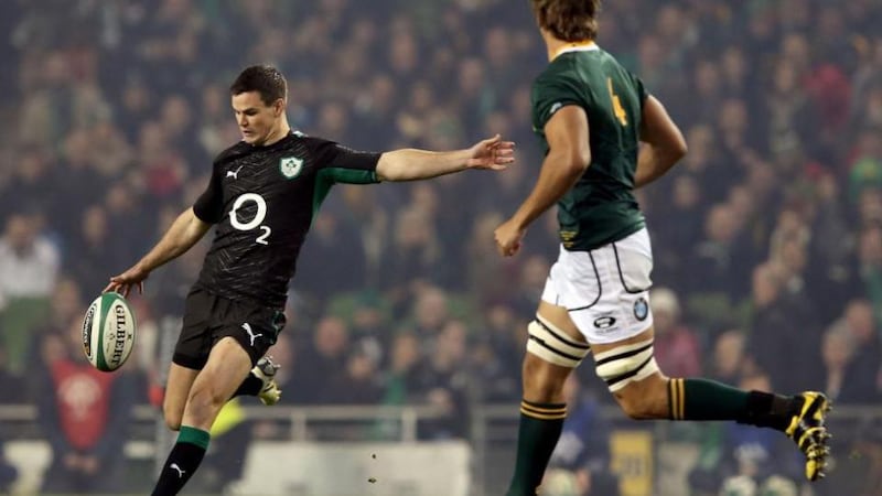 Jonathan Sexton in action for Ireland against South Africa at the Aviva Stadium in 2012. Photograph: Inpho