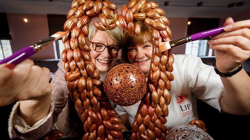 Lir Chocolates co-founder Connie Doody (left) and master chocolatier Patricia Brady