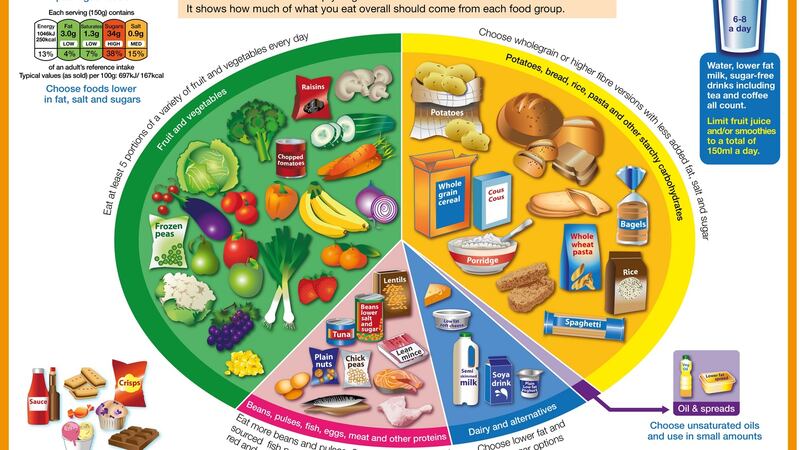 The Eatwell Plate guidelines in the UK