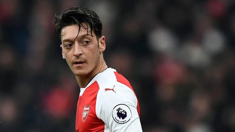 Mesut Özil of Arsenal during the Arsenal v Hull City game at Emirates Stadium on Saturday. Photograph: Dylan Martinez Livepic/Reuters