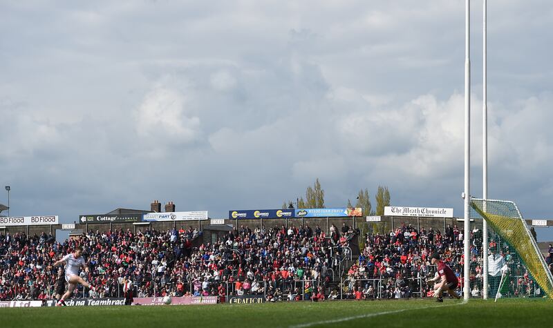 Meath may have to decide between playing Dublin in Páirc Tailteann before demolition or playing the game in Croke Park. Photograph: Tommy Grealy/Inpho 