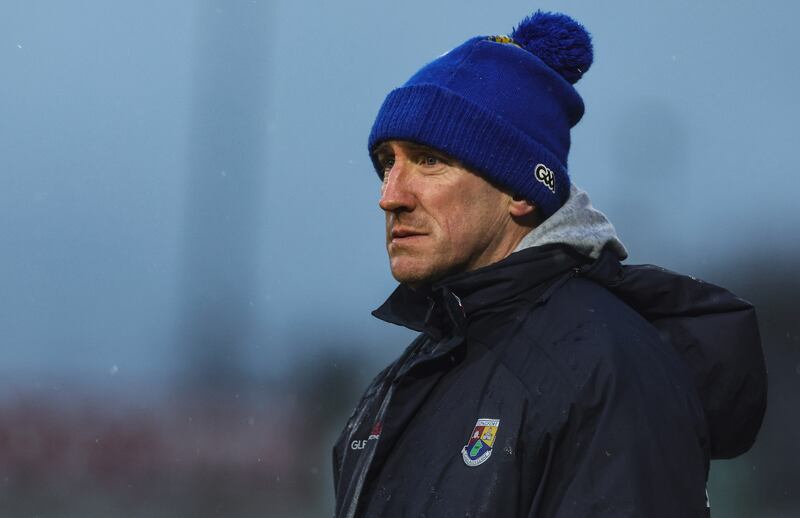 Longford boss Paddy Christie. His charges face a tough test against Meath. Photograph: Lorraine O’Sullivan/Inpho 