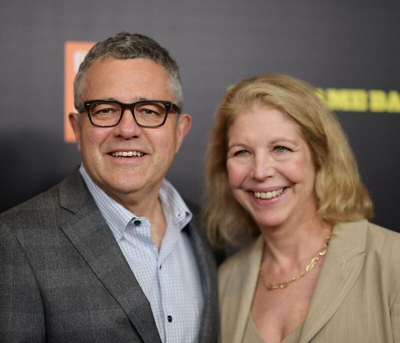Jeffrey Toobin and his wife Amy Bennett McIntosh, who he married in 1986. Photograph: Mike Coppola/Getty