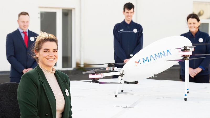 Catherine Swift-Doyle, manager of Tesco Oranmore, with colleagues. Photograph: Andrew Downes/Xposure