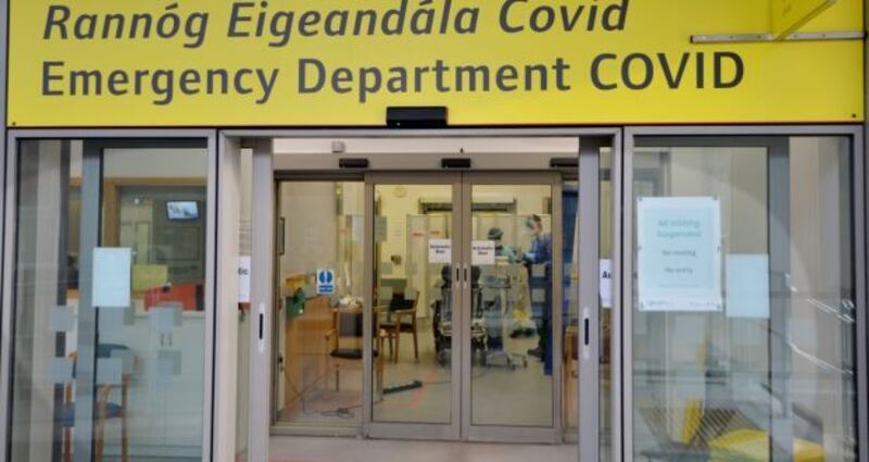 There were 86 patients with the virus in intensive care (ICU) on Friday night. Photograph: Alan Betson