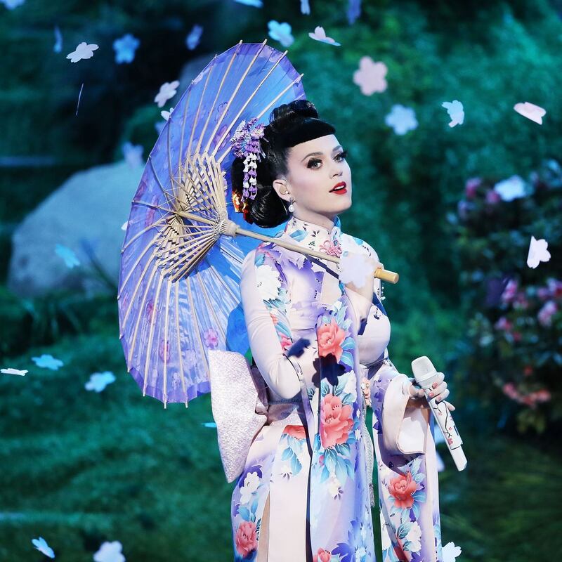 Katy Perry: ‘A lot of mistakes I’ve made in the past have been juvenile lack of education.’ Photograph: Michael Tran/FilmMagic via Getty