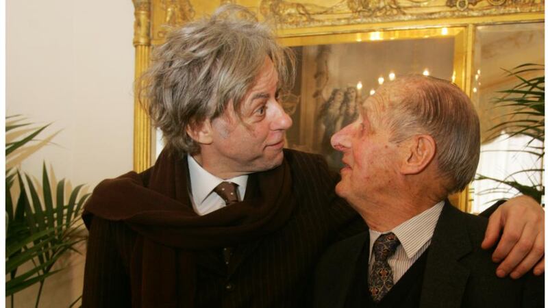 Bob Geldof and his dad Bob senior : ‘Later I knew and loved him for the excellent man he was, but [as a child], how I dreaded his homecoming.’Photograph: Bryan O’Brien