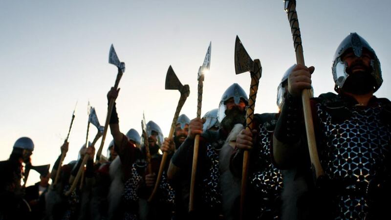 Living history: a Viking re-enactment. Photograph: Kieran Doherty/Reuters