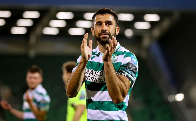 Roberto 'Pico' Lopes has been a rock at the heart of Shamrock Rovers' defence for several seasons. Photograph: Ryan Byrne/Inpho