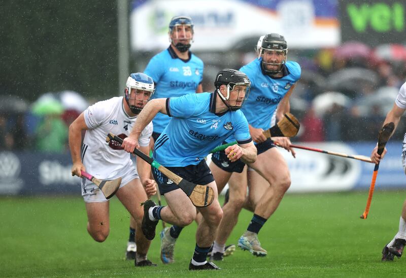 Dublin's Cian O'Sullivan in action during the preliminary quarter-final against Kildare. Photograph: Bryan Keane/Inpho