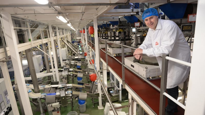 Jeff Swan, Managing Director of Tayto Snacks, pictured at the factory near Ashbourne, Co Meath. File photograph: Dara Mac Dónaill