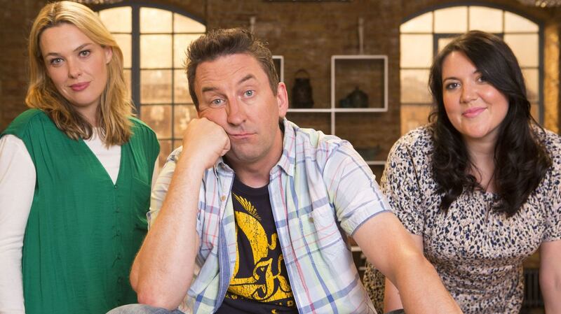 Lee Mack with Sally Bretton and Katy Wix in Not Going Out