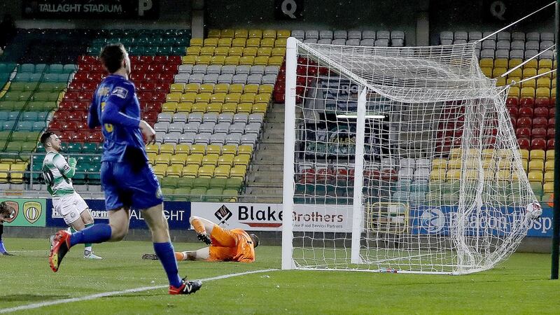 Bray Wanderers went down 6-0 to Shamrock Rovers this week.  Bray’s landing  of a Premier Division licence had been the subject of some close season debate. Photograph: Bryan Keane/Inpho