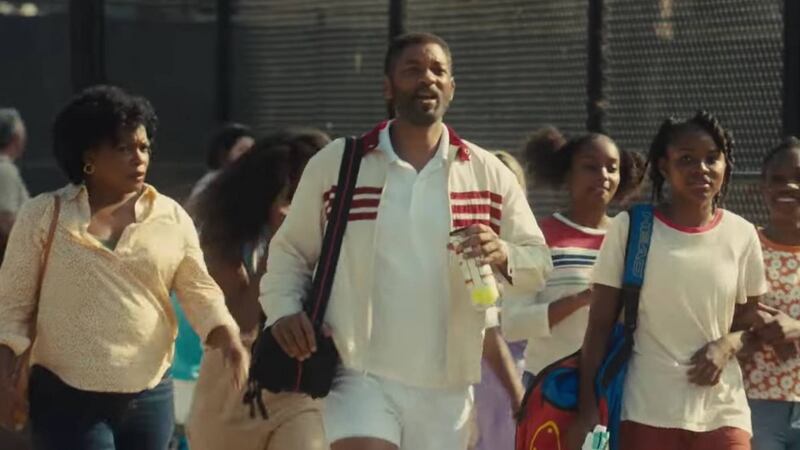 Will Smith as Richard Williams in the movie King Richard.