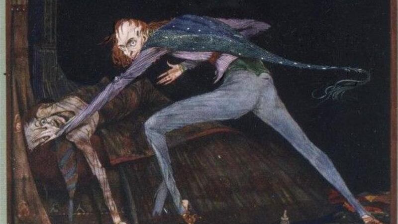 Illustration of Poe’s The Tell-Tale Heart by Harry Clarke, circa 1919