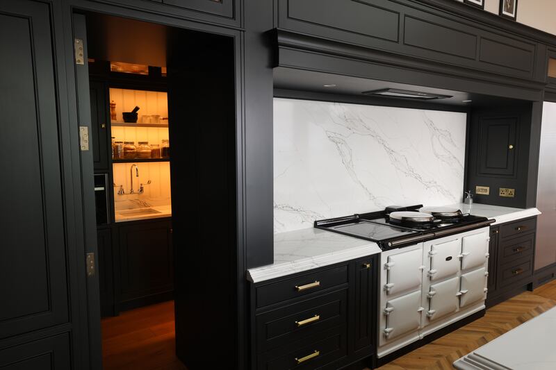 Entrance to the pantry, off kitchen. Photograph: Dara Mac Dónaill 






