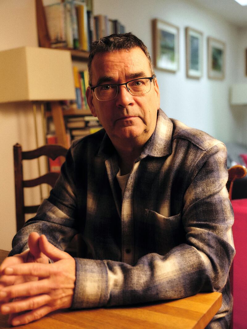 Mick Herron: 'The narrative voice I adopt is not necessarily my own.' Photograph: Charlotte Hadden/The New York Times