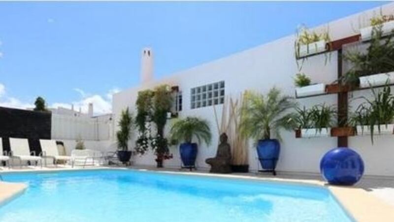 The 108sq m three-bedroom, four-bathroom home in Albufeira, Portugal, comes with a swimming pool