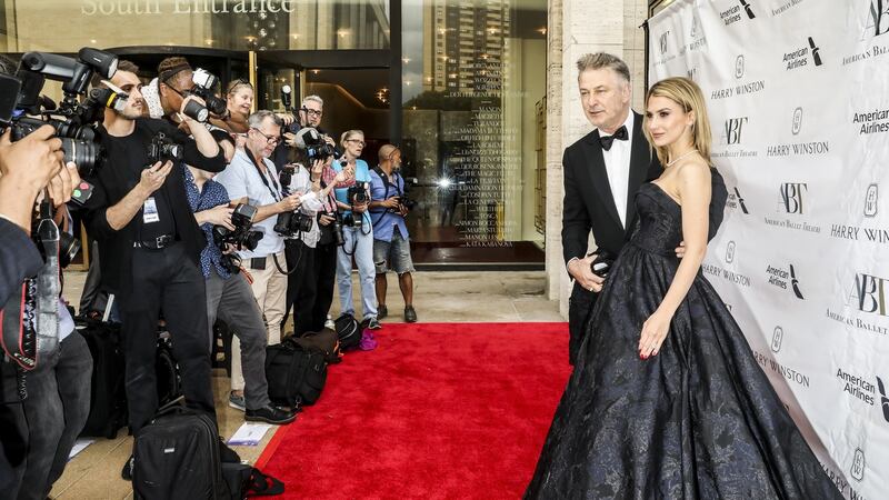 Alec and Hilaria Baldwin at the American Ballet Theatre spring gala in May 2019. Photograph:  Krista Schlueter/The New York Times