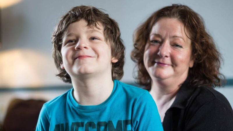 Ruth Gilhool and her son Ronan at home in Ballynacally, Co Clare. Photograph: Eamon Ward