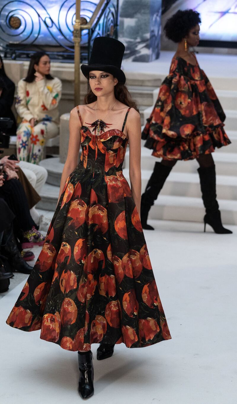 Paul Costelloe's runway show at London Fashion Week. Photograph: Niklas Halle'n/AFP via Getty Images