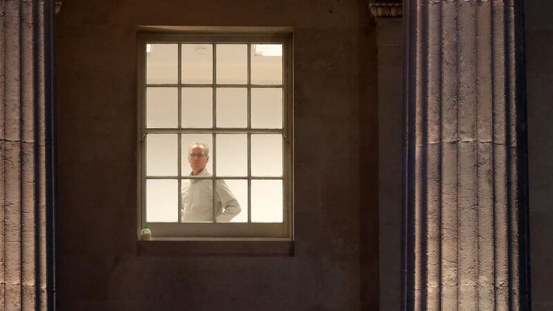 Sinn Féin negotiator Gerry Kelly seen in the party’s offices at Stormont, Belfast, as Northern Ireland’s two main parties remain locked in talks. Photograph: Niall Carson/PA Wire