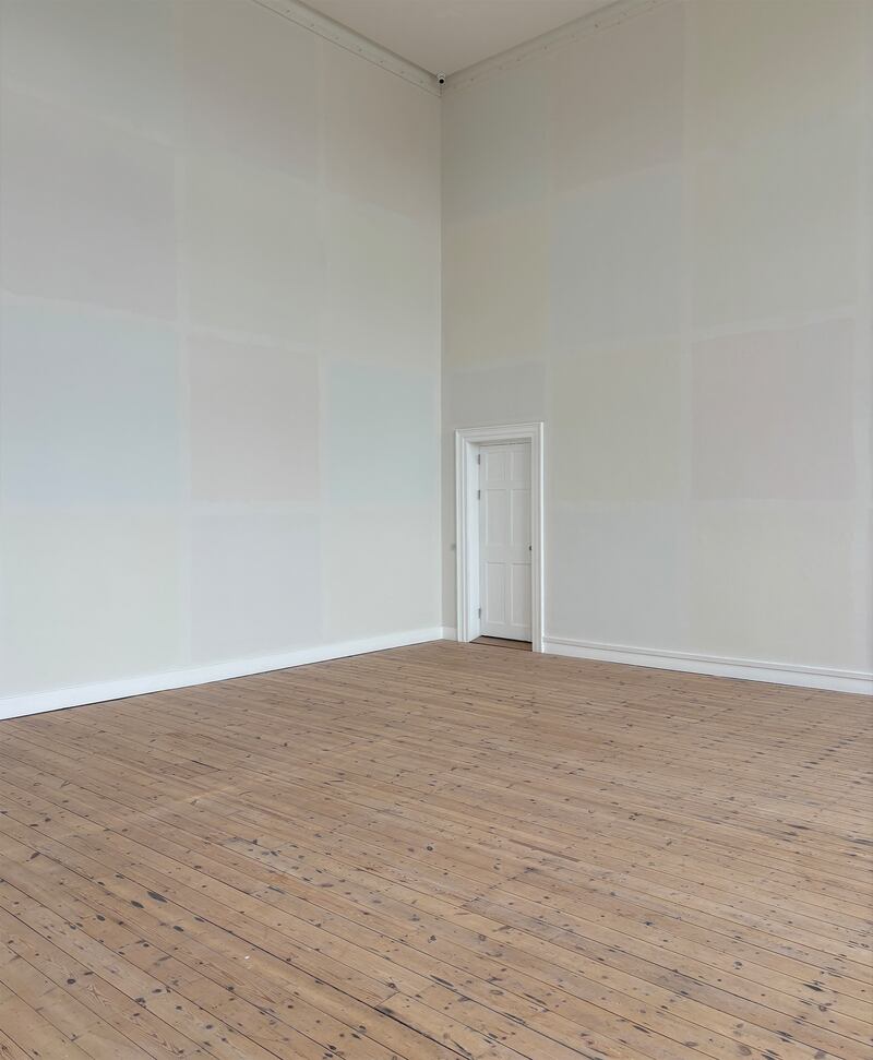 Part of the fresco at Malone's exhibition in Carrick-on-Shannon, Co Leitrim