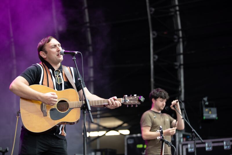 All Together Now 2024: Andrew Hendy and Finian O'Connor of The Mary Wallopers. Photograph: Kieran Frost/Redferns