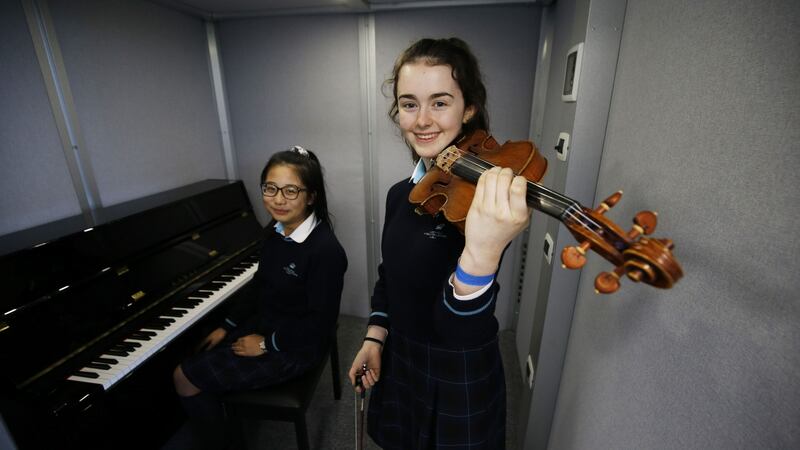 Pupils  at the Nord Anglia International School. Photograph: Nick Bradshaw for The Irish Times