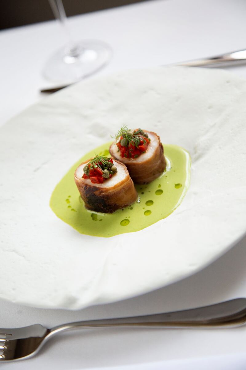 Laurel: a monkfish main course at the new restaurant