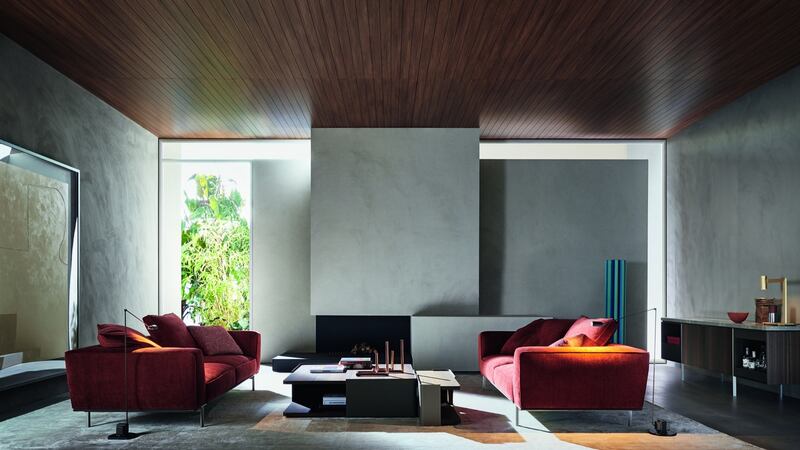 Pair of Gregor sofas by Italian brand Molteni