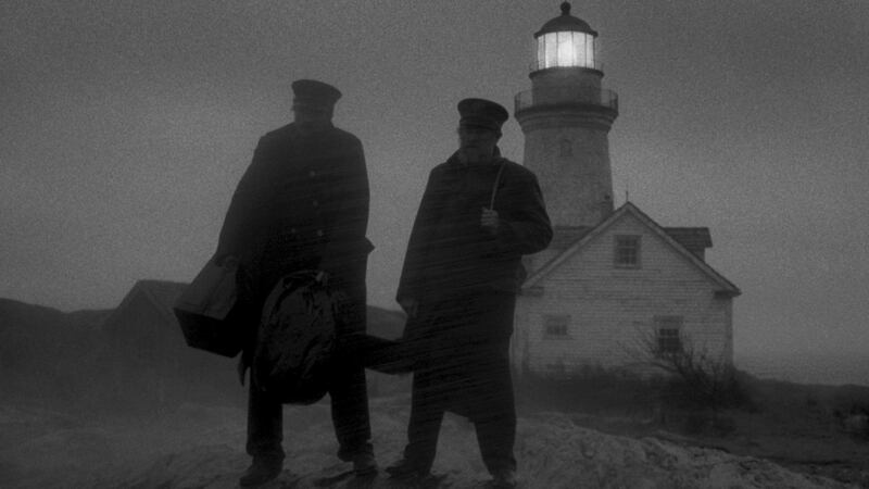 Robert Pattinson and Willem Dafoe in The Lighthouse