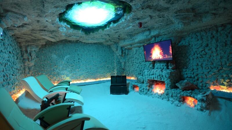 Salt Cave Halotherapy in Balbriggan, north Co Dublin, offers a range of handmade salt products, including black salt believed to have particular medicinal properties, including black salt pillows and black salt lamps.