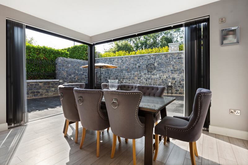 Three of the reception rooms have bifold doors to the courtyard