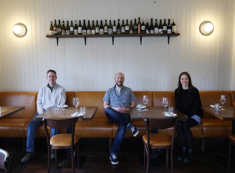 Lena co-owners Paul McNamara, Simon Barrett and Liz Matthews. Photograph: Bryan O'Brien 
