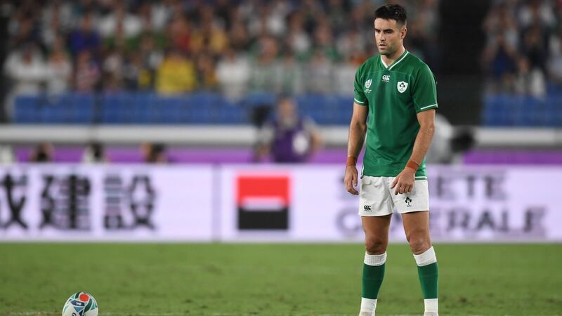 Conor Murray prepares to take a conversion. Photo: Charly Triballeau/AFP/Getty Images
