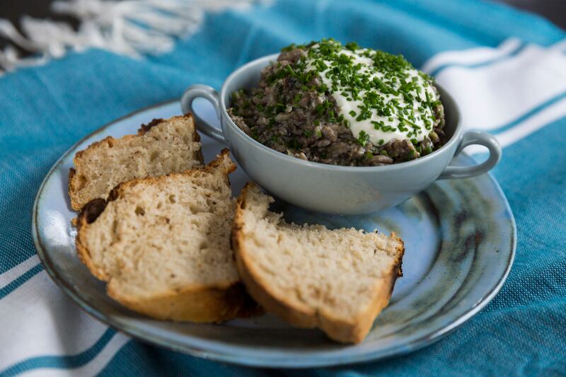 Mushroom Caviar. Photograph: Emma Jervis