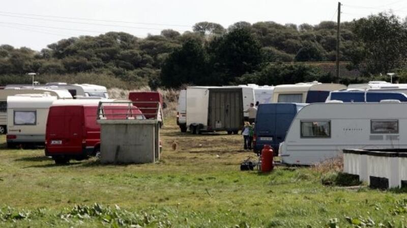 A file photograph of members of the Traveller Community at Brittas Bay in Co Wicklow. Photograph: Eric Luke/The Irish Times